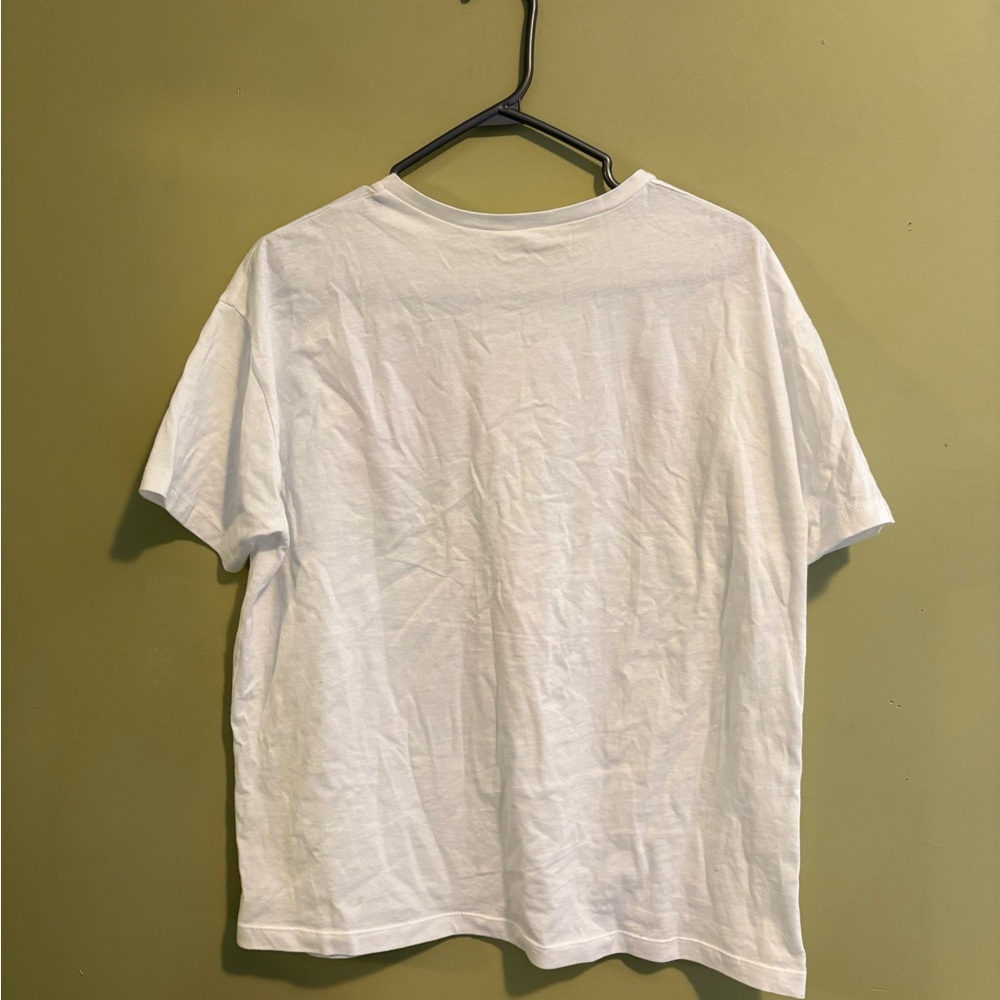 Graphic White T-Shirt with Colorful Print - Picture 2 of 2